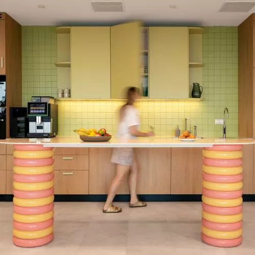 An interior with a touch of whimsy. Magnum’s new offices embody “serious playfulness”