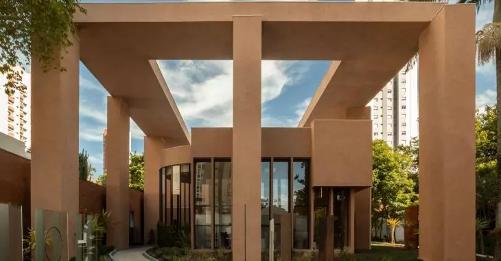 Pavilhão Sofia projektu Leonardo Zanatta Arquitetura w São Paulo