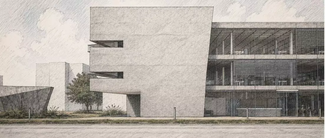 An office building on Puławska Street in Warsaw. A space for work and everyday activities
