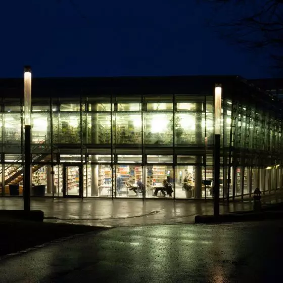 Lichtwerk – modernizacja oświetlenia biblioteki w Bambergu. Linie światła, które unoszą się w przestrzeni