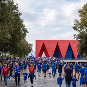 wizualizacja stadionu Maksimir w Zagrzebiu