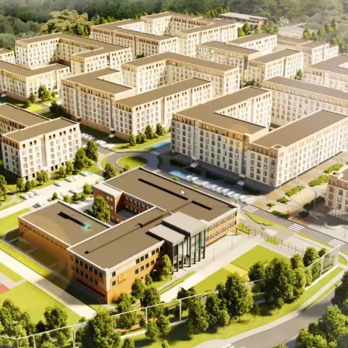 A dairy company will build a housing development with 1,300 apartments in Gdańsk. City council members approved the plan without debate.
