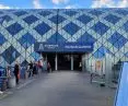 Poznań Główny, główne wejście do „chlebaka”, od strony Mostu Dworcowego