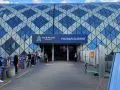 Poznań Główny, główne wejście do „chlebaka”, od strony Mostu Dworcowego