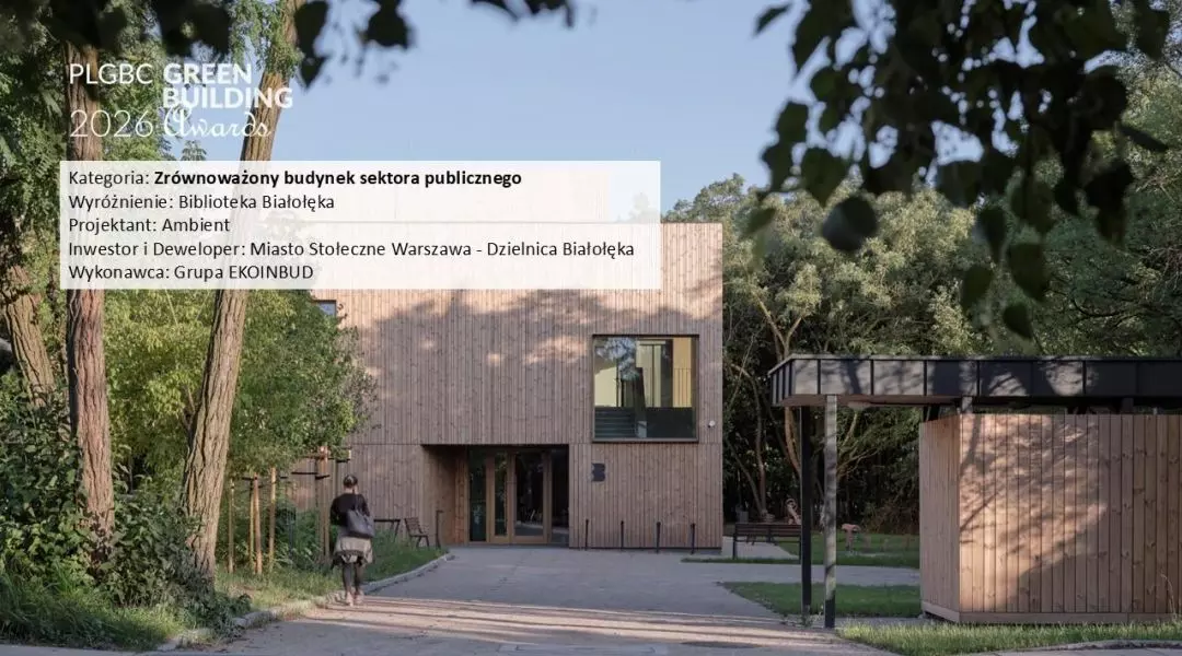 Wyróżnienie w kategorii Zrównoważony budynek sektora publicznego