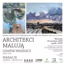 Plakat zapowiadający wystawę poplenerową