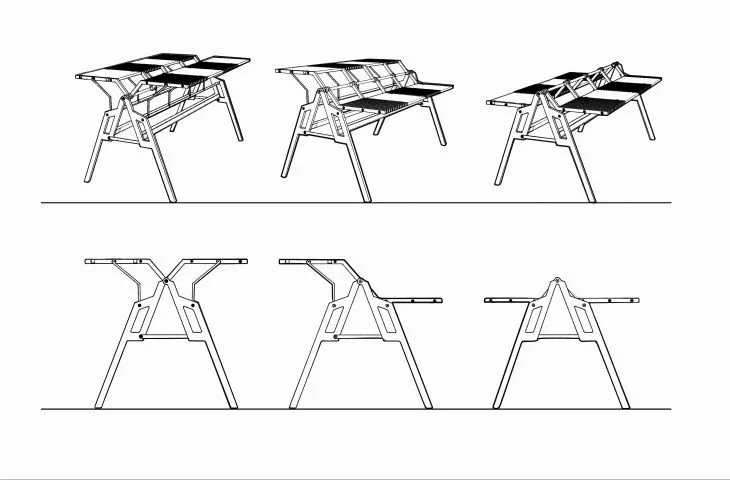 The perfect garden table? Meet RodTab by Anna Andrzejewska