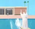 Mem na postawie pracy Jerzego Kaliny i obrazu Davida Hockney'a