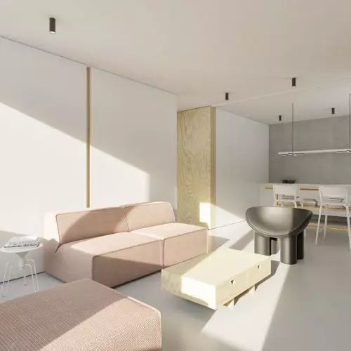 Funkcjonalne rozwiązanie w modernistycznym mieszkaniu na Osiedlu Tysiąclecia w Katowicach