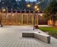 Modern Line: board SOLID gray, bench TRIO concrete natural