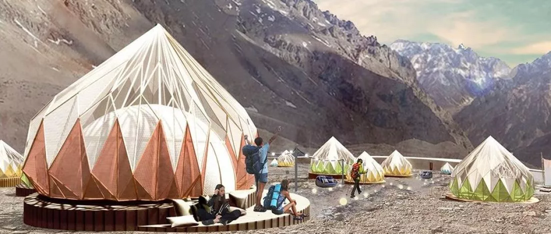 Glamping na najwyższym szczycie Andów. Wyróżniony projekt studentek architektury