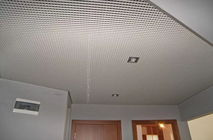 Openwork plastic suspended ceilings stronger than steel