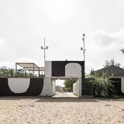 How to use used containers in architecture? Poznan Kontenerart from wiercinski-studio