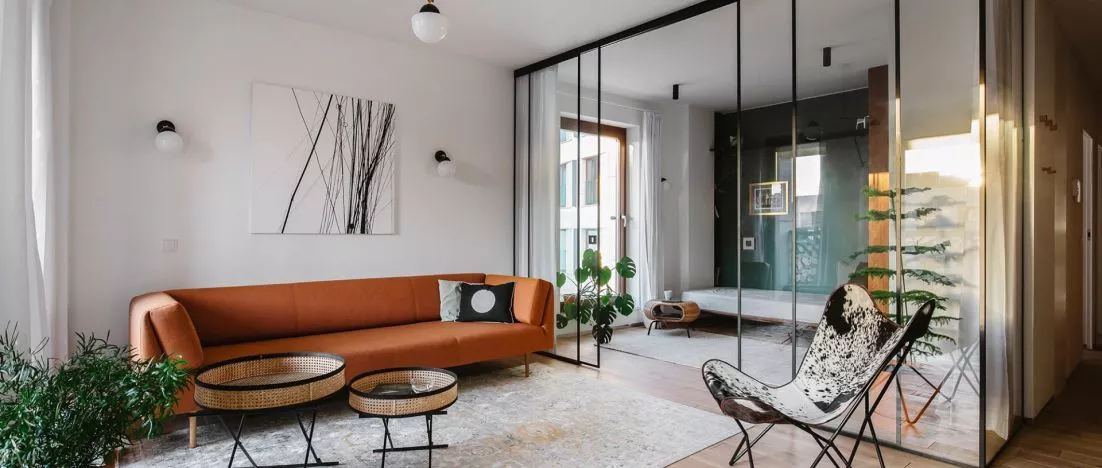 A cozy apartment in Warsaw's Solec district. Bright interior designed by Kontent studio