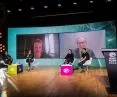Sesja inspiracyjna. Od lewej: Małgorzata Tomczak, Agata Twardoch, na ekranie Małgorzata Bobrowska i Mariusz Kondraciuk, Małgorzata Kuciewicz, Simone De Iacobis