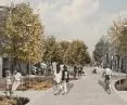 Awarded architectural concept for revitalization of the center of Myszkow