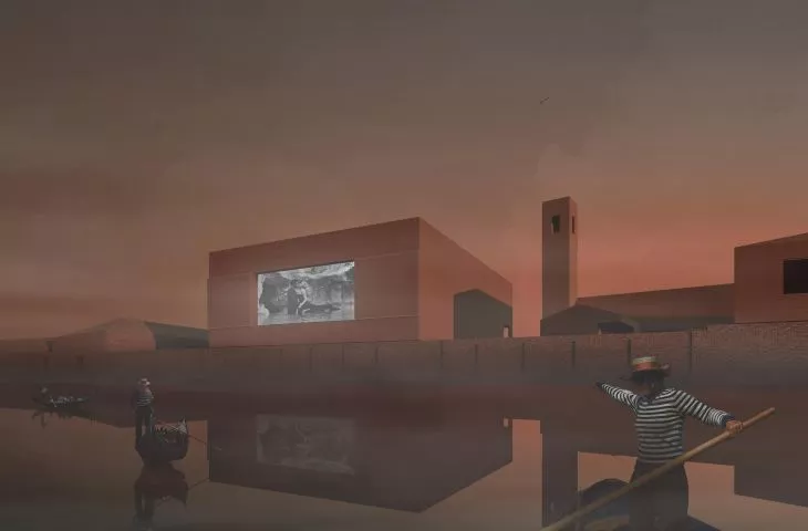 The only cinema of its kind! Venetian Lagoon cinema island project awarded in student competition