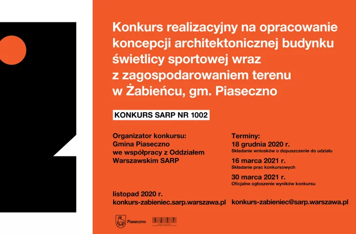 Realizacyjny konkurs na projekt świetlicy sportowej w Żabieńcu