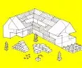 strategy 2: axonometry of the new green technology workshop building