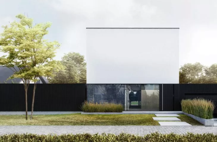 Dom pełen kontrastów. Minimalistyczny projekt STOPROCENT Architekci