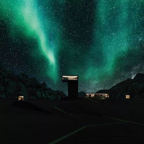 AURORA, or sky observation in northern Norway. Observation and educational complex