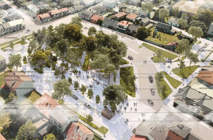 Votum separatum dla pierwszej nagrody w konkursie na projekt zagospodarowania rynku w Janowie
