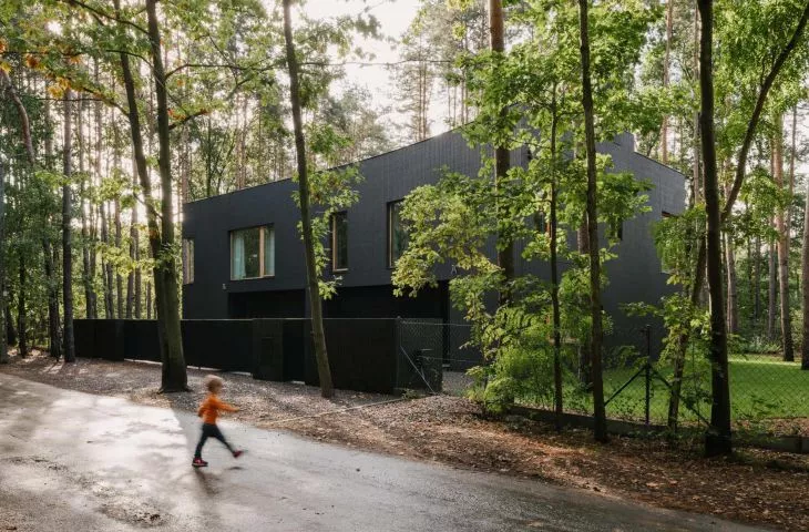 Creativity, calculation and ecology - architects' house in a forested landscape