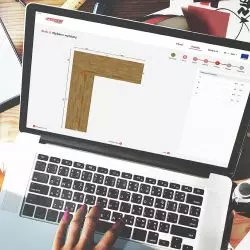 Projektowanie blatu z litego drewna z aplikacją Blaty Panmar