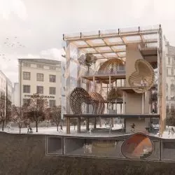 Projekt drewnianego centrum warsztatowego