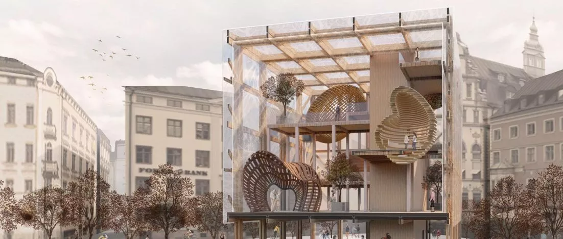 Drewniany budynek w Sztokholmie. Nagrodzony projekt polskiej studentki