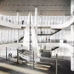 Wnętrze Muzeum Żeglarstwa w Gdyni