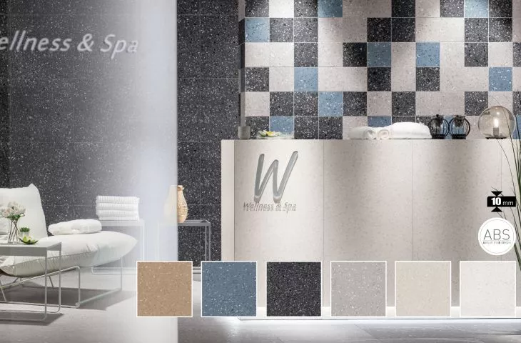 Complete investment tile system with a wide range of formats and colors