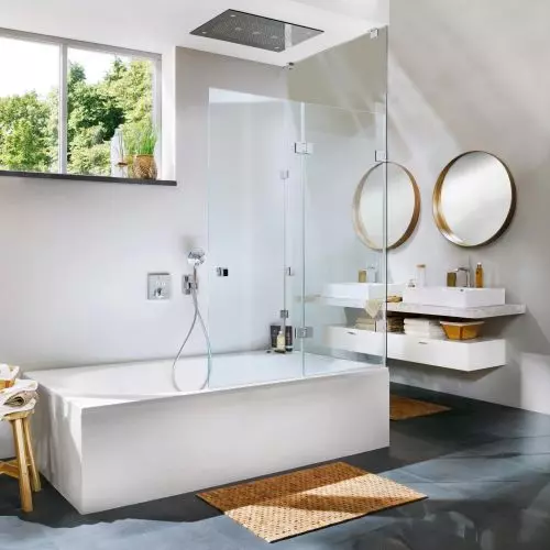Glass fittings for bathrooms. The latest trends in German quality