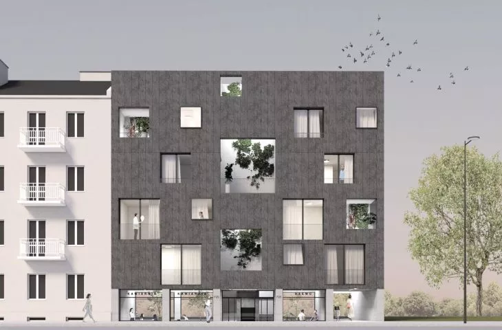 Przestrzeń kreatywnych działań. Plomba z drewnianych prefabrykatów na warszawskiej Pradze