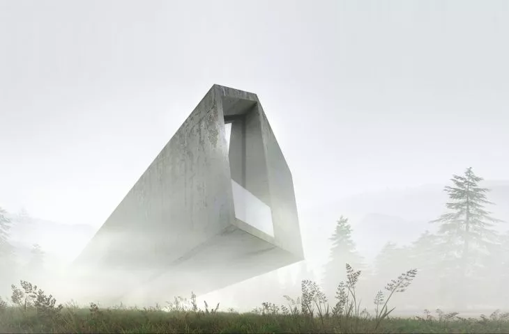 A monolith floating in space. House 40 and 4 from Autograf studio