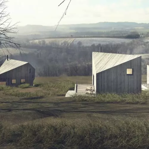 Domy wśród karkonoskich skał. Projekt SAN Architektura