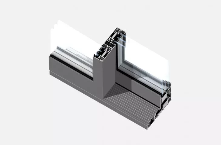 DP 180 door with narrow mullion in RC2 burglary class from Yawal