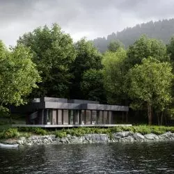 Organic Shelter nad jeziorem