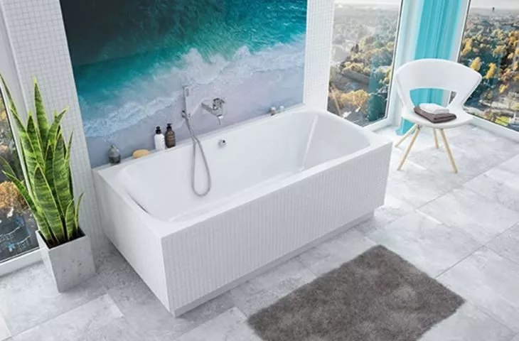 Rectangular bathtub WP/LUXO