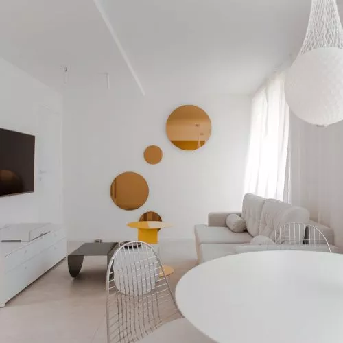 Spacious, surprising and fun. Interior of an apartment in Katowice designed by Keokeo Studio.