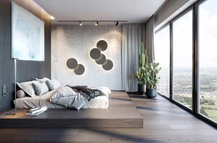 Marble, black and a Zen garden. A Wroclaw apartment designed by KANDO ARCHITECTS.