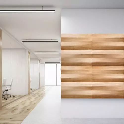 Drewniane dekoracje ścienne 3D Bester Studio. Moda na naturalne materiały we wnętrzach