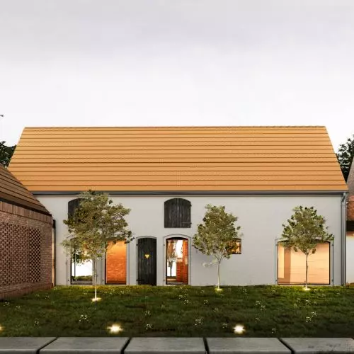Dom w zagrodzie. Czerpiący z tradycji dom projektu biura NA NO WO Architekci