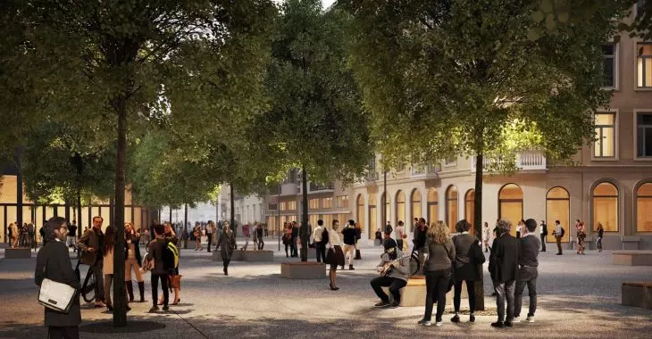 Plac Pięciu Rogów - projekt WXCA