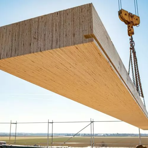 Expansion of STEICO headquarters - LVL timber frame construction combined with classic frame construction