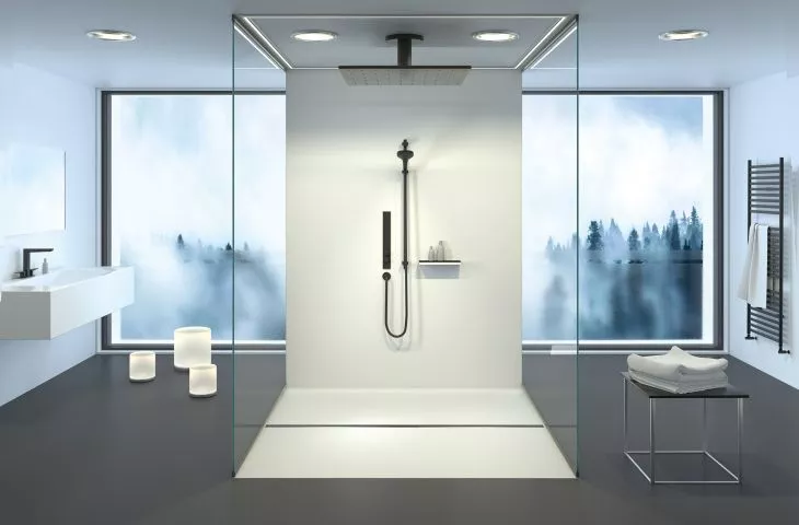 Prysznicowy odpływ szczelinowy Linearis Infinity firmy Kessel