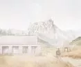Widok na ruiny Craco