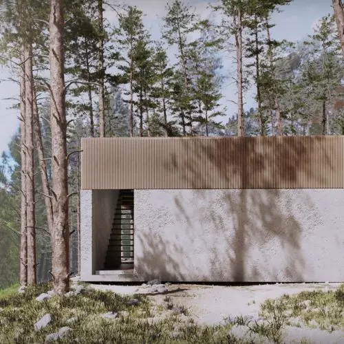 Joga z widokiem na portugalską dolinę. Projekt kamecki.architektura