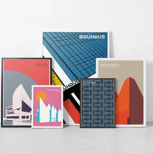 Architectural Graphics. Posters for architecture lovers designed by Piotr Zybury.
