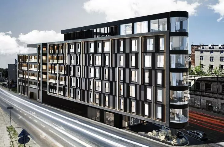 New Iron. New apartment building in the center of Lodz